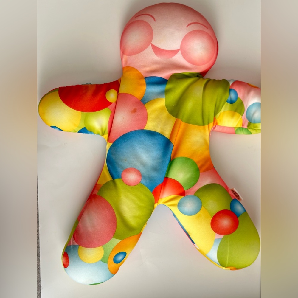 MOGU People Microbead Pillow Plush Rainbow Nylon Doll Stuffed Person 2004